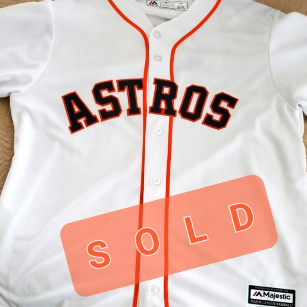 AUTOGRAPHED Carlos Correa Houston Astros Jersey. Size LARGE